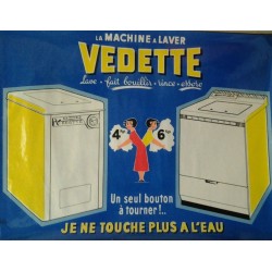 pub lave linge Vedette
