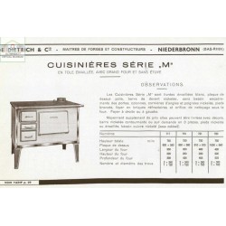 cuisinière tôle série M n°717