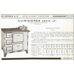 cuisinière tôle série A De Dietrich