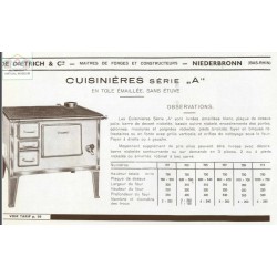 cuisinière tôle série A n°701