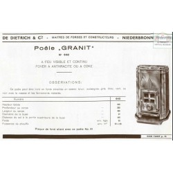 poêle granit n°640 1936