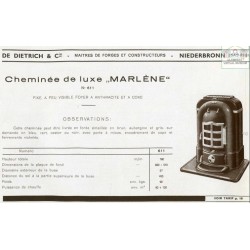 cheminée Marlène n°611 1936