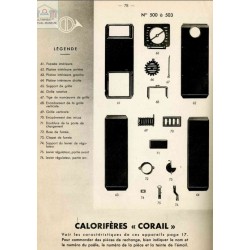 pièces calorifère  corail