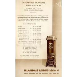 calorifère irlandais rond H