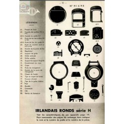 pièces calorifère irlandais rond H