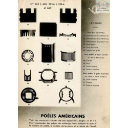 pièces poêle américain