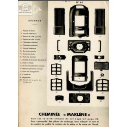 pièces cheminée Marléne 611