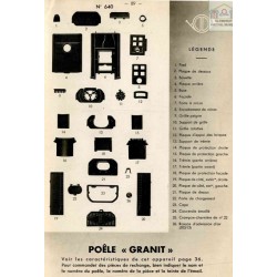 pièces poêle granit n°640