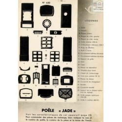 pièces poêle jade 630