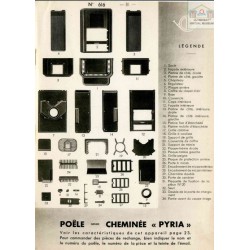 pièces poêle Pyria n°616