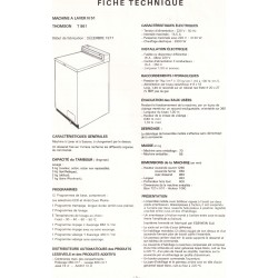 fiche technique T 861