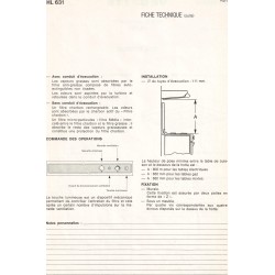 fiche technique bis HL 631
