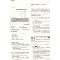 fiche technique bis FEP 221