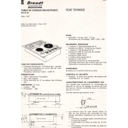 Fiche technique  P 4 D 41