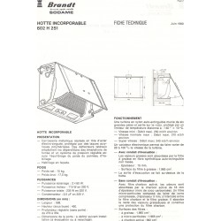 fiche technique  602 H 251