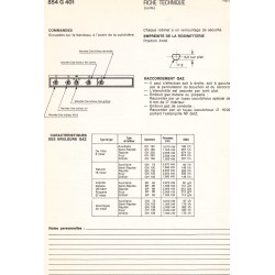 fiche technique bis 854 G 401