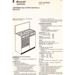 fiche technique 854 G 501