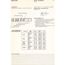 fiche technique bis 854 G 501