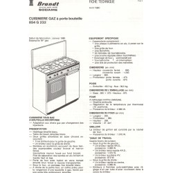 fiche technique 854 G 232