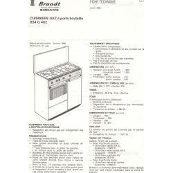 fiche techniques 854 G 402