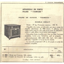 Four électrique Thomson 1930