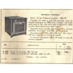 Four de cuisine Thomson 1930