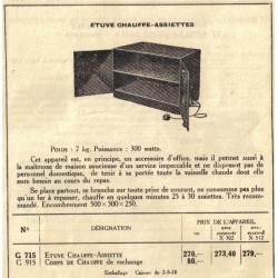 Armoire chauffante G 715 Thomson
