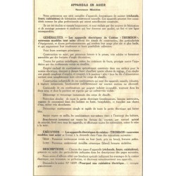 emploi appareil en acier Thomson