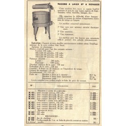 Lave linge et repasseuse 1930 Thomson