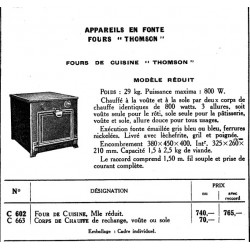 Four électrique Thomson 1931