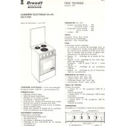 fiche technique  503 E 605
