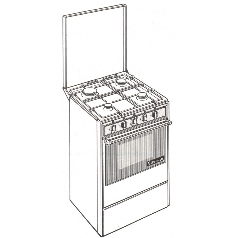 cuisinière 504 G 305 Brandt