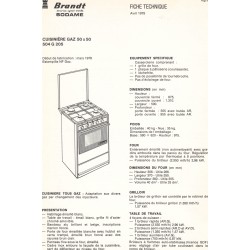 fiche technique  504 G  205