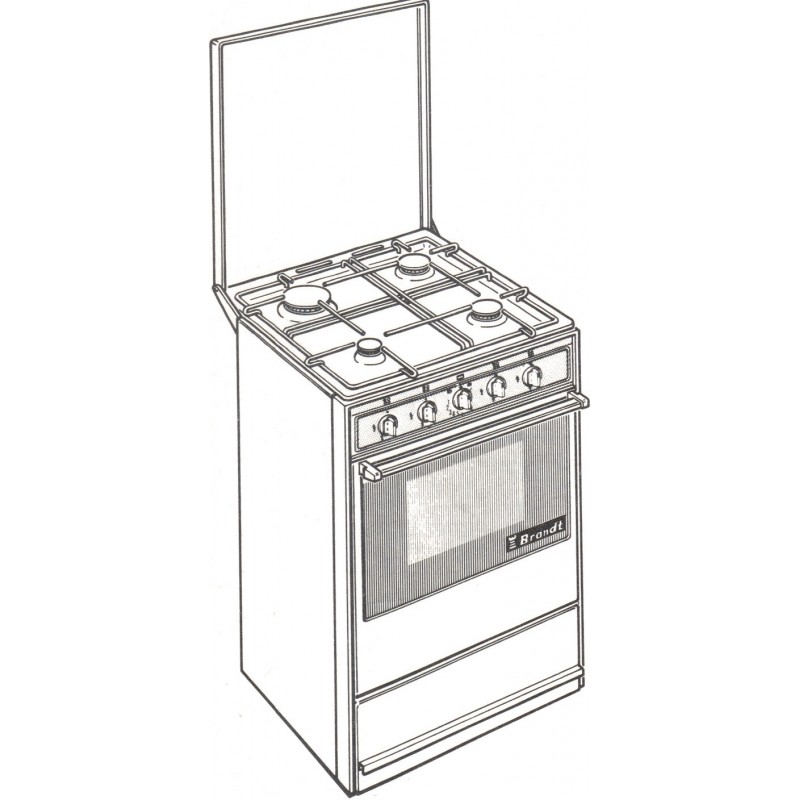 cuisinière 504 G 205 Brandt