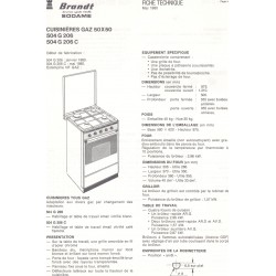 fiche technique  504 G 606