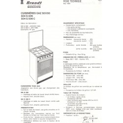 fiche technique 504 G 506