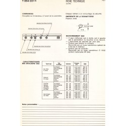 fiche technique bis T 854 031 G