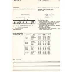 fiche technique bis T 854 051 G