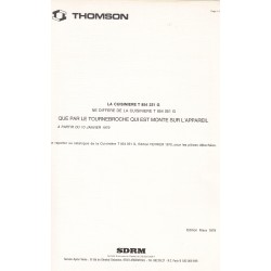 fiche technique T 854 231 G