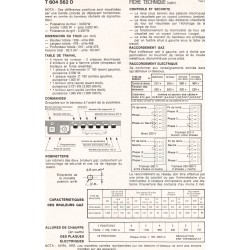 fiche technique bis T 604 562 D