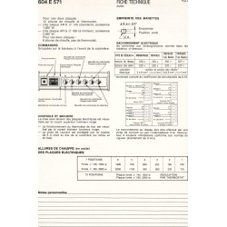 fiche technique bis 604 E 571