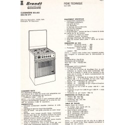 fiche technique  604 M 571