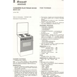 fiche technique 604 E 221