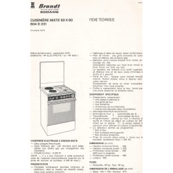 fiche technique 604 D 231