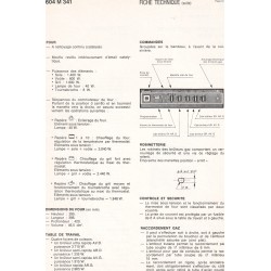 fiche technique bis 604 M 341