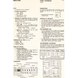 fiche technique bis 604 D 581