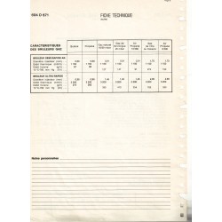 fiche technique quater 604 D 671