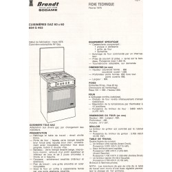 fiche technique 604 G 463