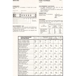 fiche technique bis 604 G 463