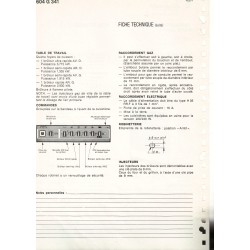 fiche technique bis 604 G 341